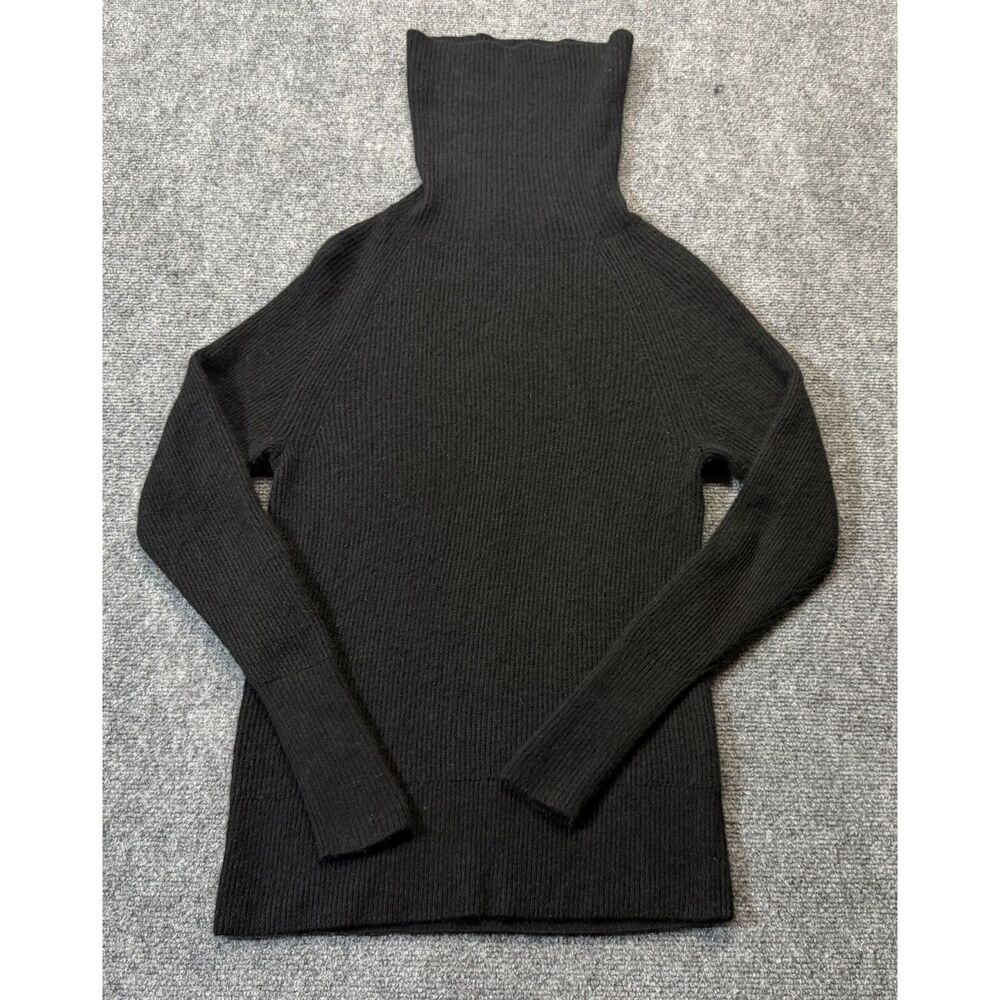 Quince Women S Wool Baby Alpaca Turtleneck Sweater Black Quiet Luxury Minimalist